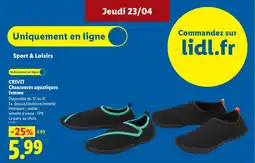 Lidl CRIVIT Chaussures aquatiques femme offre