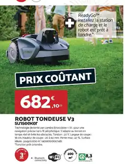 Bricomarché SUNSEEKER Robot tondeuse v3 offre