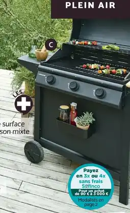 Bricomarché Barbecue à gaz 3 brûleurs offre