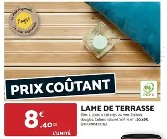 Bricomarché Lame de terrasse offre