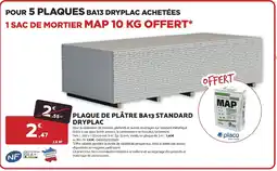 Bricomarché Plaque de plâtre ba13 standard dryplac offre