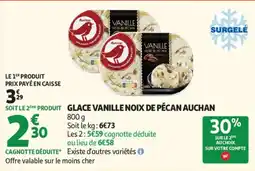 Auchan Glace vanille noix de pécan auchan offre