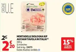Auchan Mortadelle bologna igp auchan tavola in italia offre