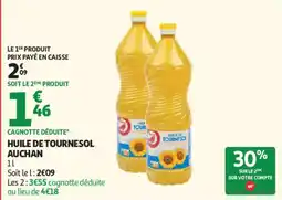 Auchan Huile de tournesol auchan offre