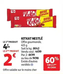Auchan Kitkat nestlé offre