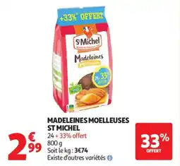 Auchan Madeleines moelleuses st michel offre