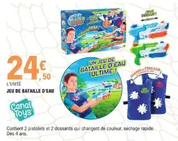 E.Leclerc JEU DE BATAILLE D'EAU Canal Toys offre