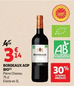 Auchan Bordeaux aop bio offre