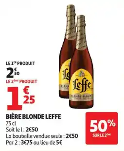 Auchan Bière blonde leffe offre