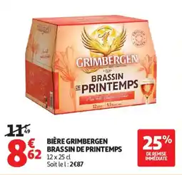 Auchan Bière grimbergen brassin de printemps offre