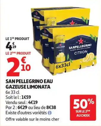 San pellegrino eau gazeuse limonata