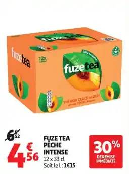 Auchan Fuze tea pêche intense offre