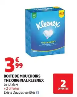 Auchan Boite de mouchoirs the original kleenex offre