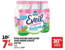 Auchan Éveil nature sans sucre sans arôme ajouté offre