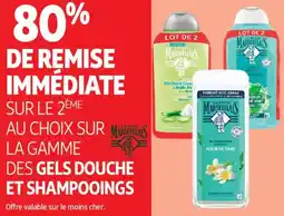 Auchan Des gels douche et shampooings offre