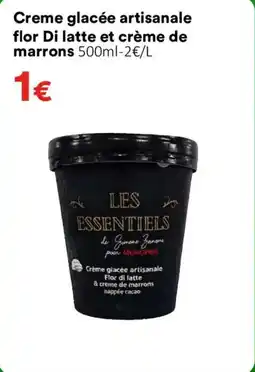 Hmarket Creme glacée artisanale flor di latte et crème de marrons offre