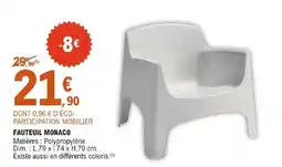 E.Leclerc FAUTEUIL MONACO offre