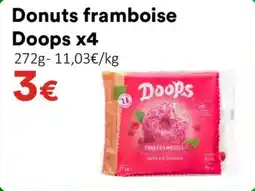 Hmarket Donuts framboise doops x4 offre
