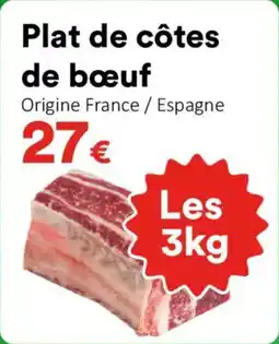 Hmarket Plat de côtes de bœuf offre