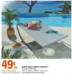 E.Leclerc BAIN DE SOLEIL DOUBLE À BASCULE3 offre