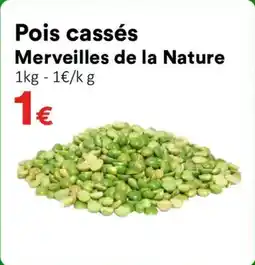 Hmarket Pois cassés merveilles de la nature offre