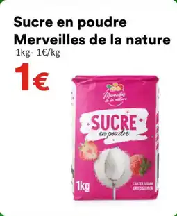 Hmarket Sucre en poudre merveilles de la nature offre