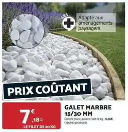 Bricomarché Polaire - galet marbre offre