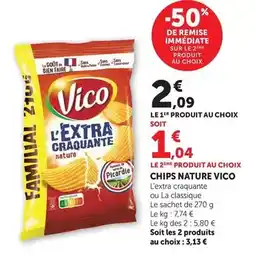 Hyper U Vico - chips nature offre
