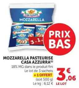Bi1 Mozzarella pasteurise casa azzurra offre