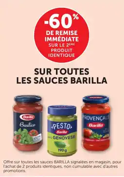 Bi1 Sur toutes les sauces barilla offre