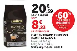 Bi1 Cafe en grains espresso barista lavazza offre