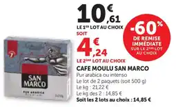 Bi1 Cafe moulu san marco offre