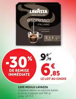 Bi1 Cafe moulu lavazza offre