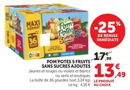 Bi1 Pom'potes 5 fruits sans sucres ajoutes offre