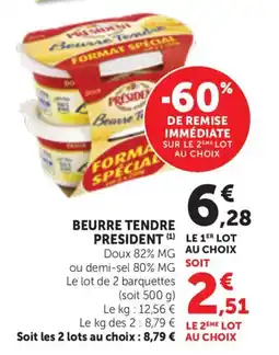 Bi1 Beurre tendre president offre