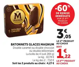 Bi1 Batonnets glaces magnum offre