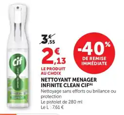 Bi1 Nettoyant menager infinite clean cif offre