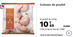 Picard Cuisses de poulet offre