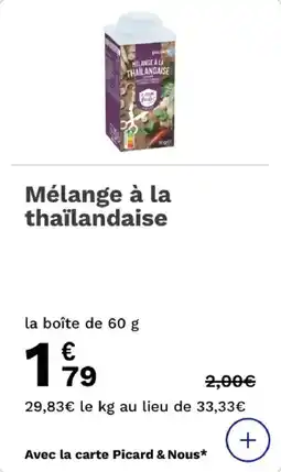 Picard Mélange à la thaïlandaise offre
