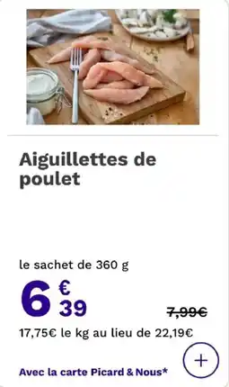 Picard Aiguillettes de poulet offre