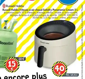 Russell hobbs russell hobbs friteuse à air chaud satisfry panoramic cream