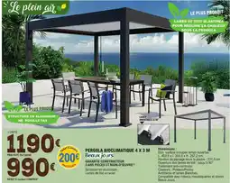 E.Leclerc Dim - pergola biogimatique 4x3m offre