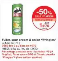 Monoprix Tuiles sour cream & onion pringles offre