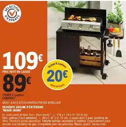 E.Leclerc DESSERTE CUISINE D'EXTÉRIEUR BEAUX JOURS offre