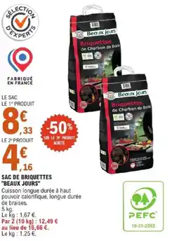 E.Leclerc SAC DE BRIQUETTES BEAUX JOURS offre