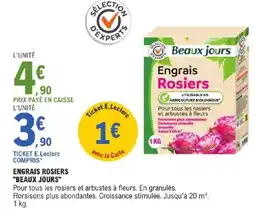 E.Leclerc ENGRAIS ROSIERS BEAUX JOURS offre
