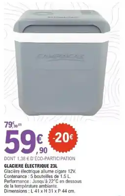 E.Leclerc GLACIERE ÉLECTRIQUE offre
