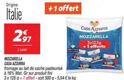 Netto MOZZARELLA CASA AZZURRA offre