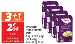 Netto RIZ BASMATI FERME & PARFUMÉ NETTO offre