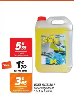 Netto LIQUIDE VAISSELLE offre